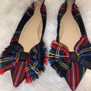 J. Crew tartan flats